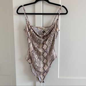 NWT Snakeskin Bodysuit